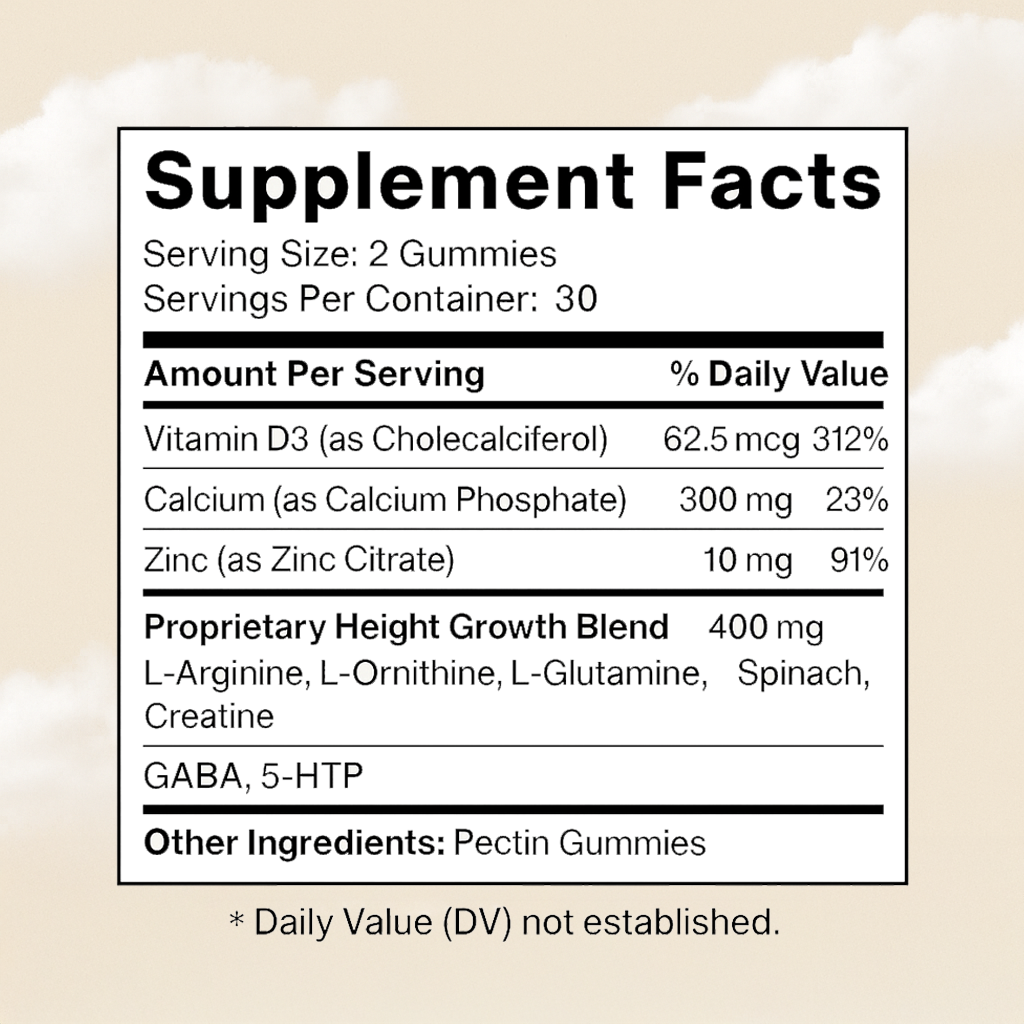Nourify Heightener Gummies